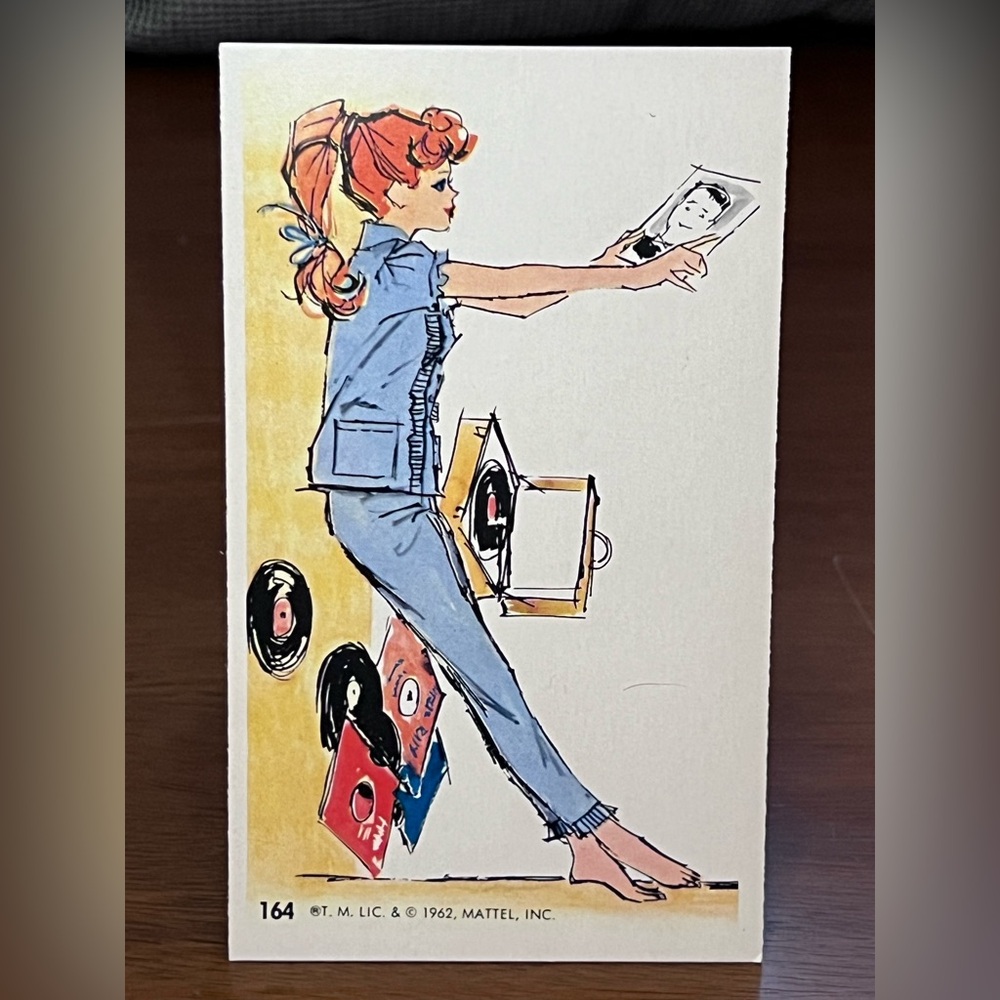 1962 Barbie Dynamic Toy Jumbo Trading Card #164